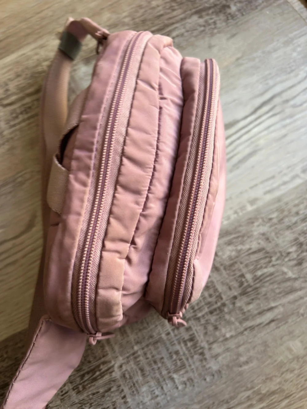 adidas Pink Crossbody Belt Bag with Logo